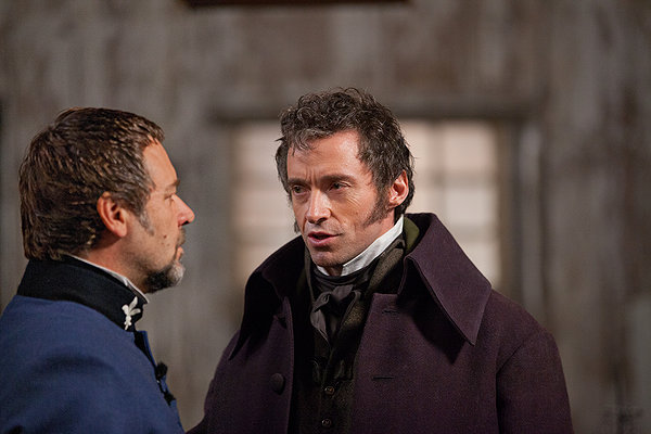 les miserables movie, huge jackman, russell crowe