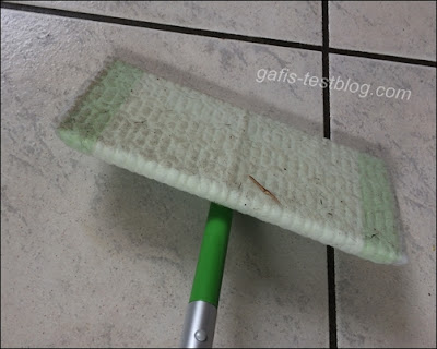 Swiffer Bodenwischer nach dem Einsatz