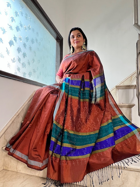 Silk tangaliya saree