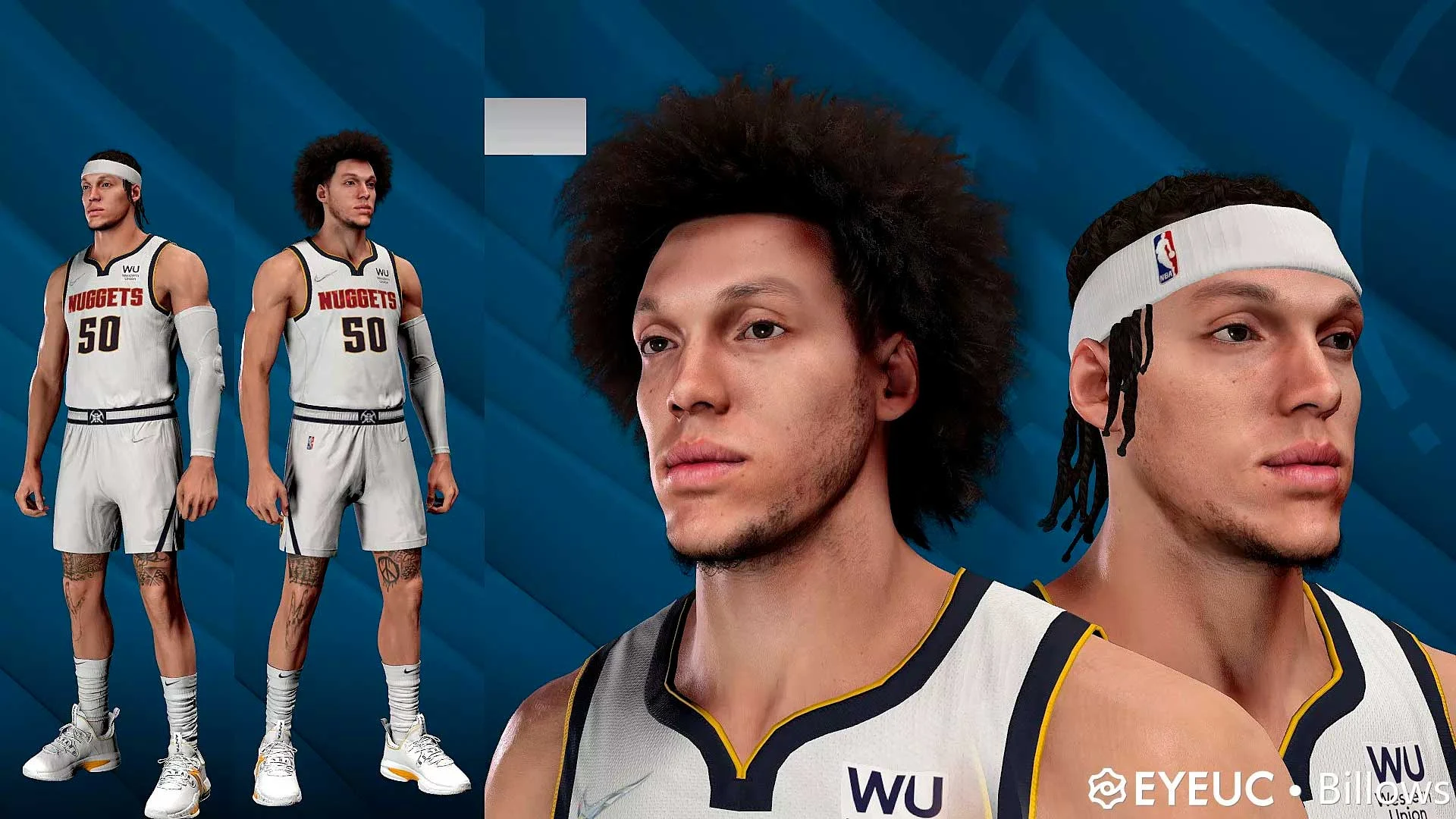 2K22 Aaron Gordon Cyberface Hair Update