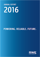 Front page of the annual 2016 report from RWE