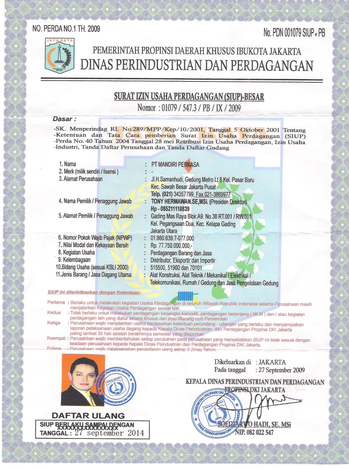 Cara Mudah Membuat Surat Ijin Usaha Perdagangan (SIUP 