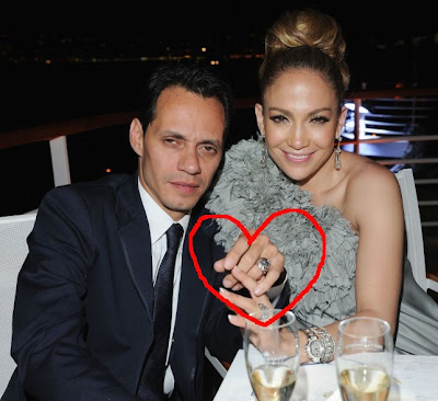 Jennifer Lopez and husband Marc Anthony Happy Marriage Rings