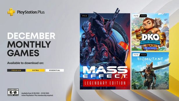 PlayStation Plus Free Games December 2022