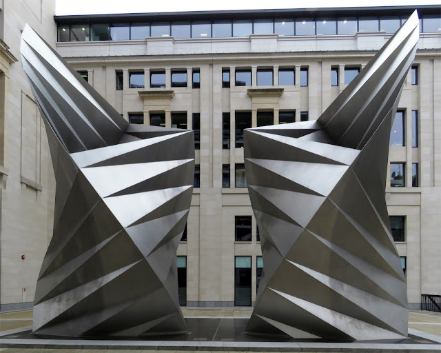 Paternoster Vents or Angel's Wings by Thomas Heatherwick, Paternoster Square, City of London, London