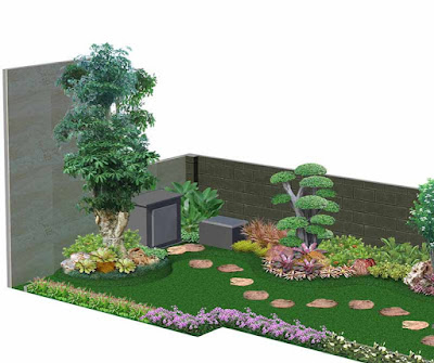 Desain Gambar Taman 3D