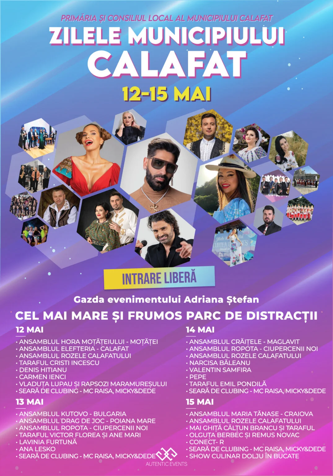 ZILELE MUNICIPIULUI CALAFAT 12 – 15 MAI, CENTRUL CIVIC CALAFAT