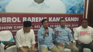 Sandiaga Uno,Masyarakat Cirebon Sangat Welcome  Kepada Siapapun