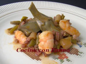 Alcachofas al pimentón.