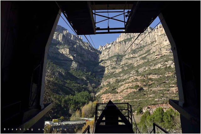 Montserrat from cable car station at Sei de Montserrat