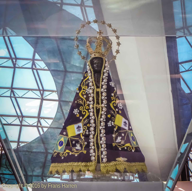 Nossa Senhora da Conceição Aparecida statue in the Cathedral of Brasília