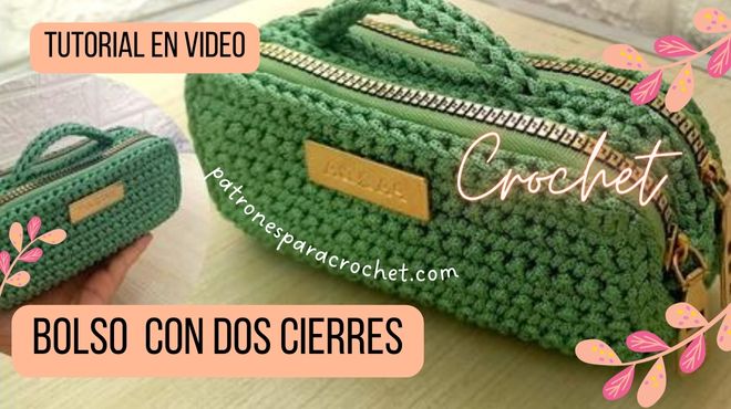 Bolso de mano crochet | Tutorial en video