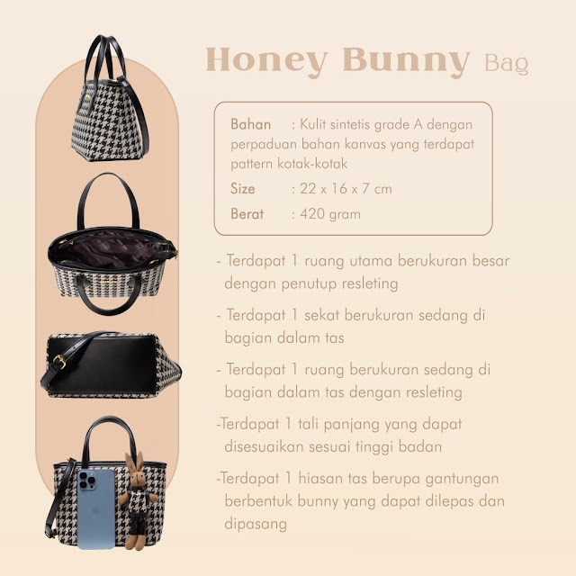 JIMS HONEY HONEY BUNNY BAG