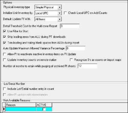 Retail Pro V9 Physical Inventory