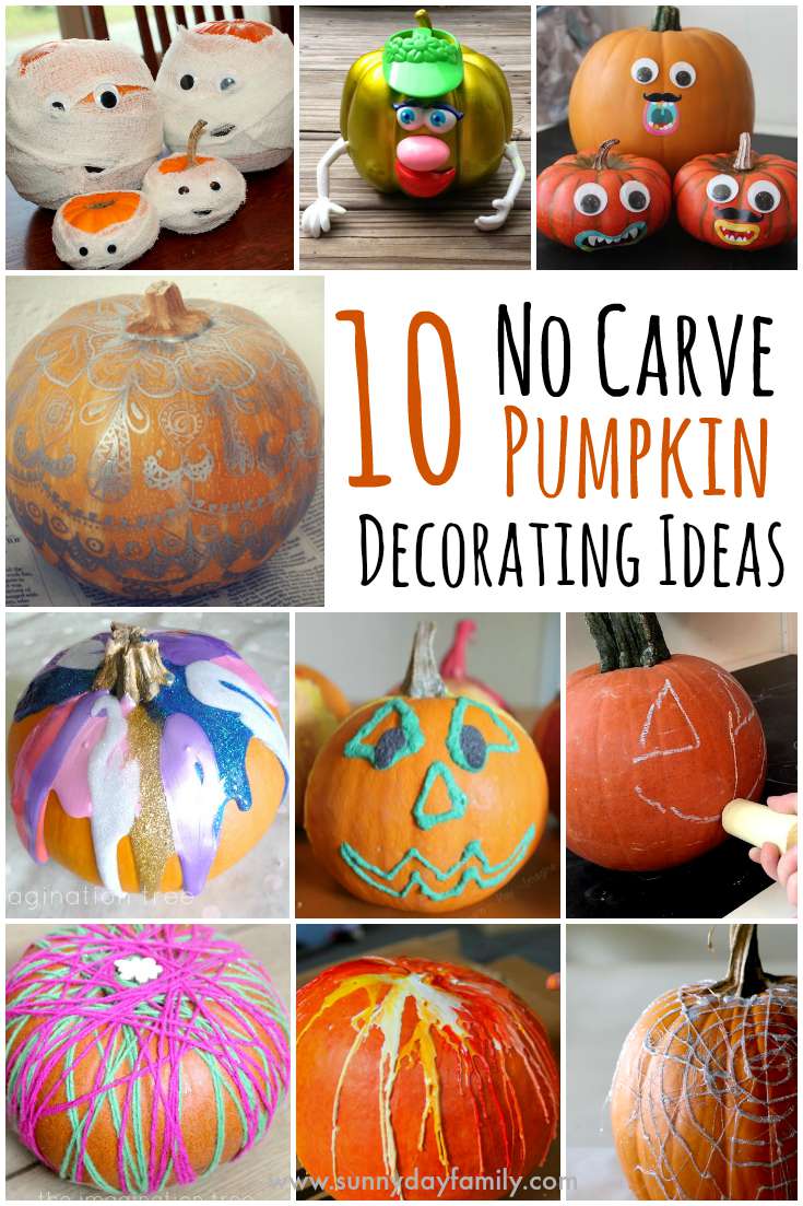 10 Easy No Carve Pumpkin Decorating Ideas Your Family Will Love
