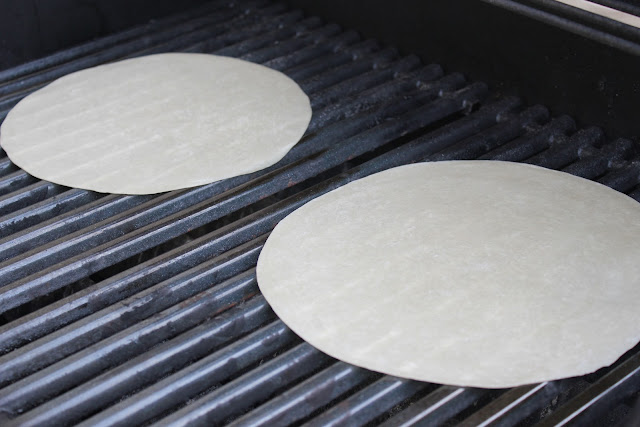 Grilling tortillas