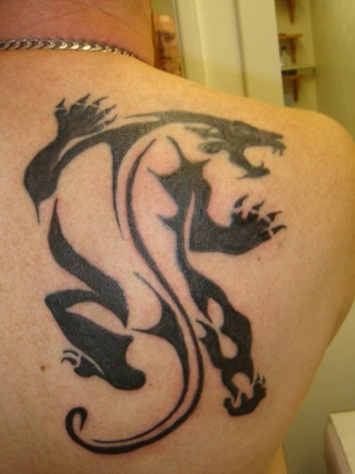 Black Panther Tribal tattoo
