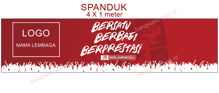 Desain Spanduk & Banner Hari Lahir Pancasila 2018 (Vector 