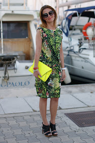 Kenzo Jungle print dress, Lanvin sandals, Fashion and Cookies