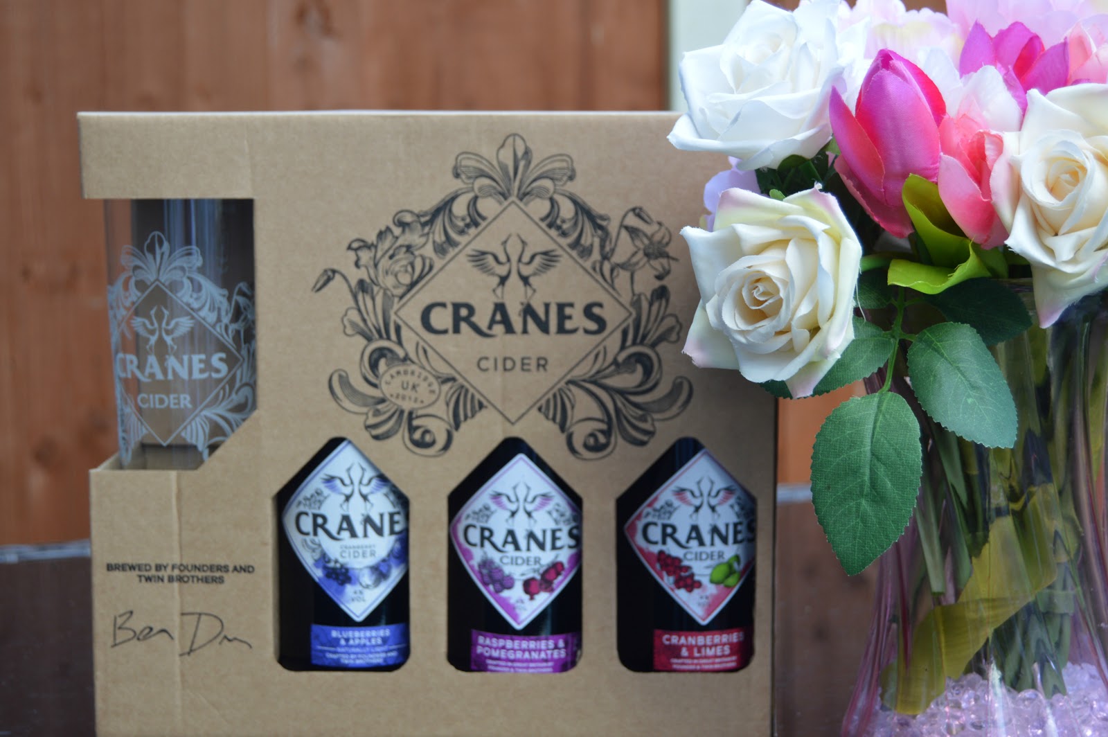 cranes cider gift set