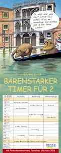 Bärenstarker Timer für 2 2015: Familientimer mit Ferienterminen und Vorschau bis März 2016