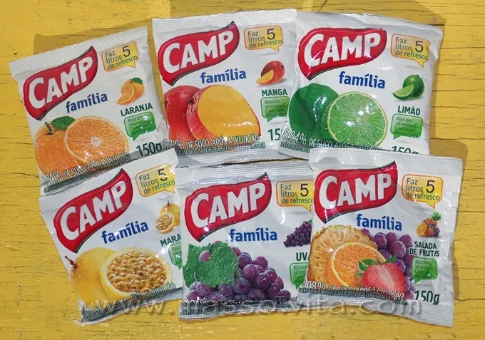 Refresco em pó Camp 