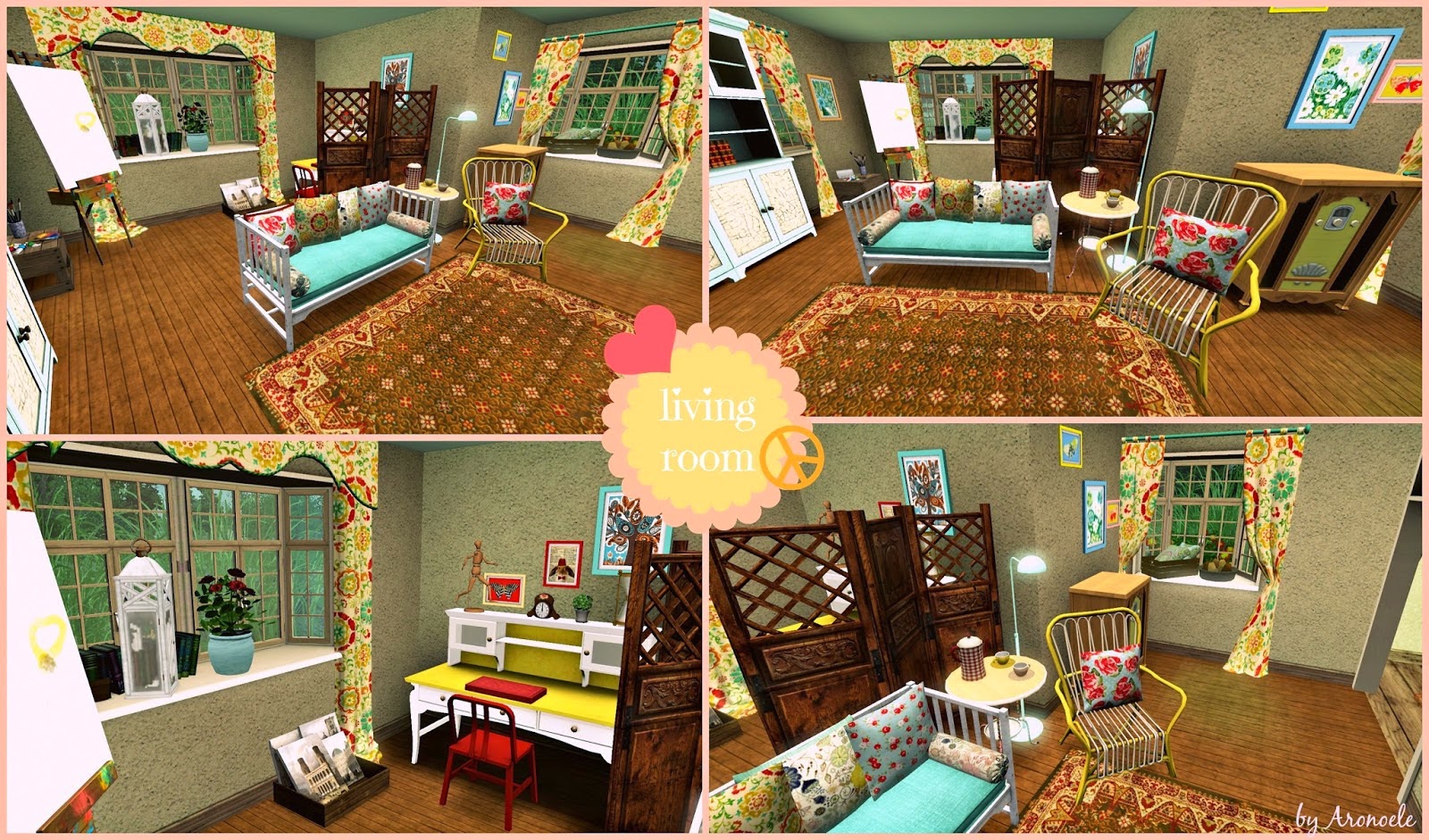 My Sims 3 Blog: Bohemian Hippie House by Aronoele