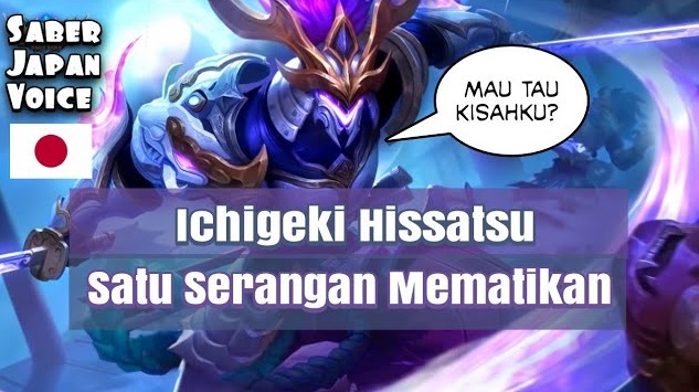 saber japanese voice quotes mobile legends