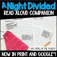 Thumbnail for read aloud companion for A Night Divided by Fifth in the Forest on Teachers Pay Teachers