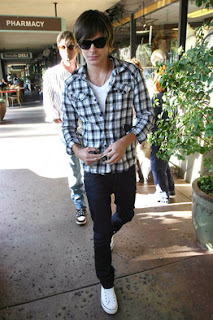 Zac with his skinny jeans