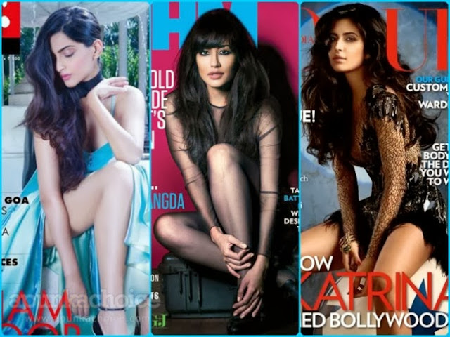 Sonam Kapoor, Chitrangada Singh and Katrina Kaif are among the sexy covergirls of the month