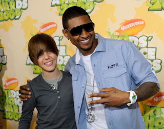 justin with usher
