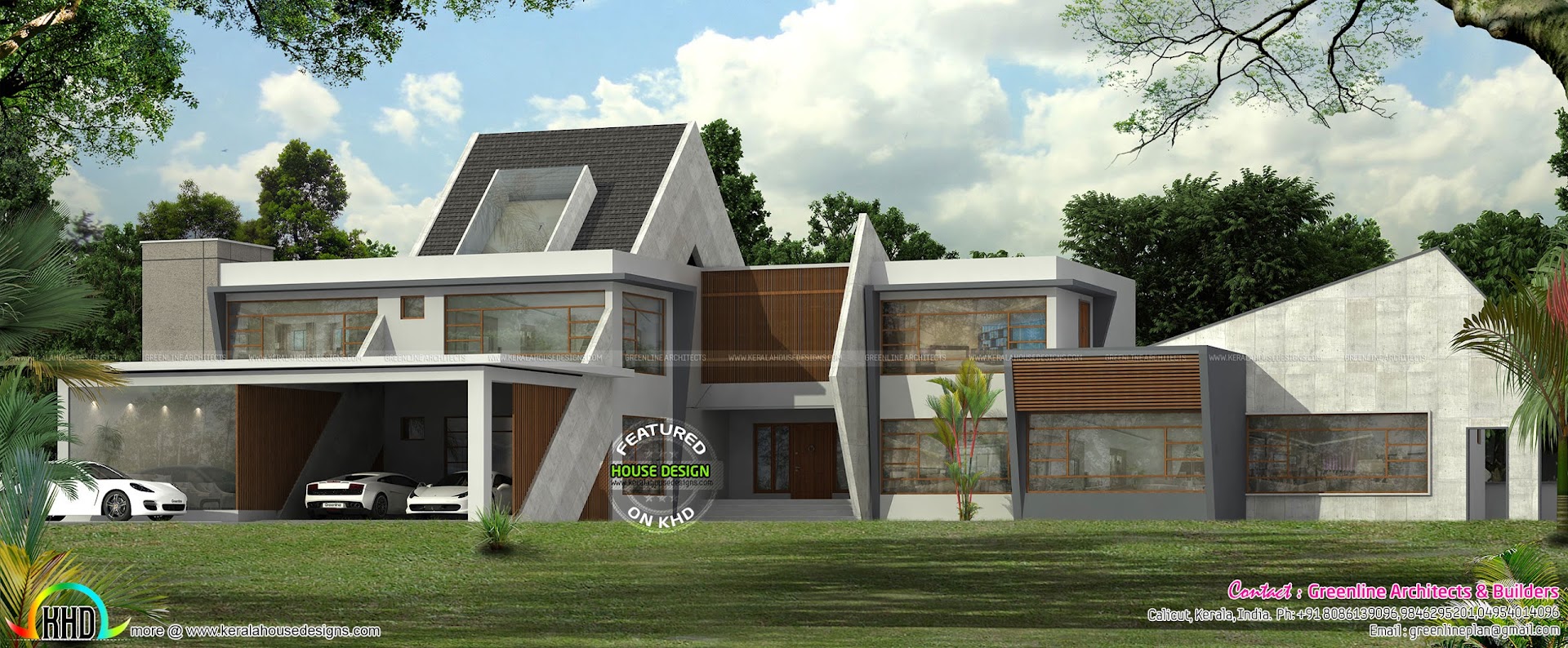 Ultra modern contemporary house in Kerala  Kerala home design and floor plans