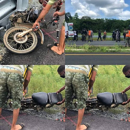 Motorista pierde el control y se accidenta en la Ave. Circunvalación Santo Domingo próximo al Río Mal Nombre