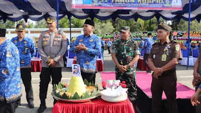 Kapolres Madina Hadiri Upacara HUT KORPRI ke - 51 Tahun 2022