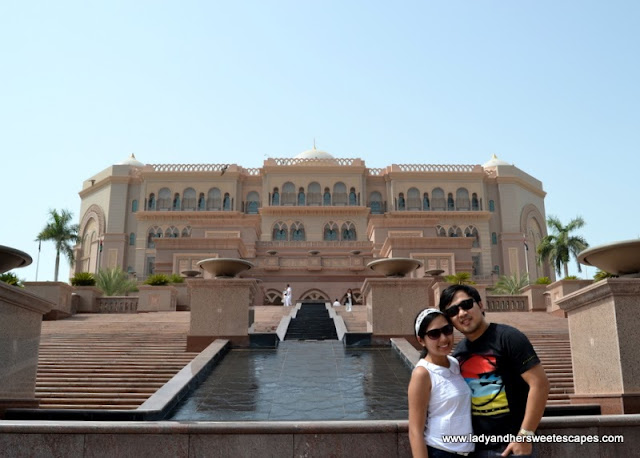 Lady and Ed at Emirates Palace in Abu Dhabi