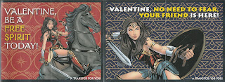 Front of last two Wonder Woman Valentines