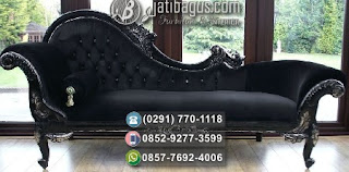 Kursi Sofa Ukir Hitam