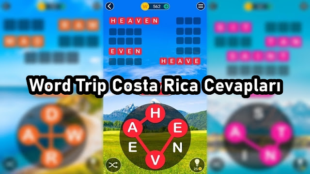 Word Trip Costa Rica Cevapları