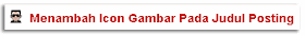 gambar pada judul posting