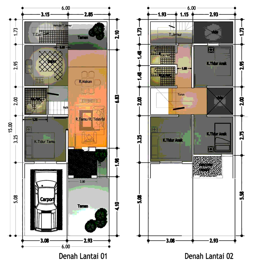 Rumah Minimalis 9 X 10 Omah Jati