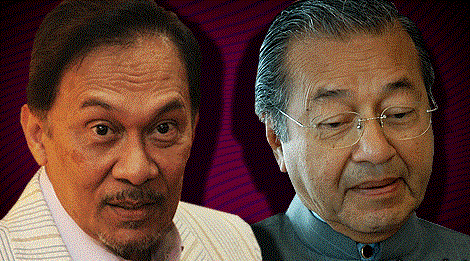 Ketua Pembangkang, Datuk Seri Anwar Ibrahim, Mahathir