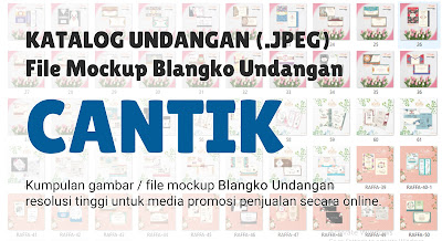 File Mockup / Katalog Digital Blangko Undangan Cantik Full Album