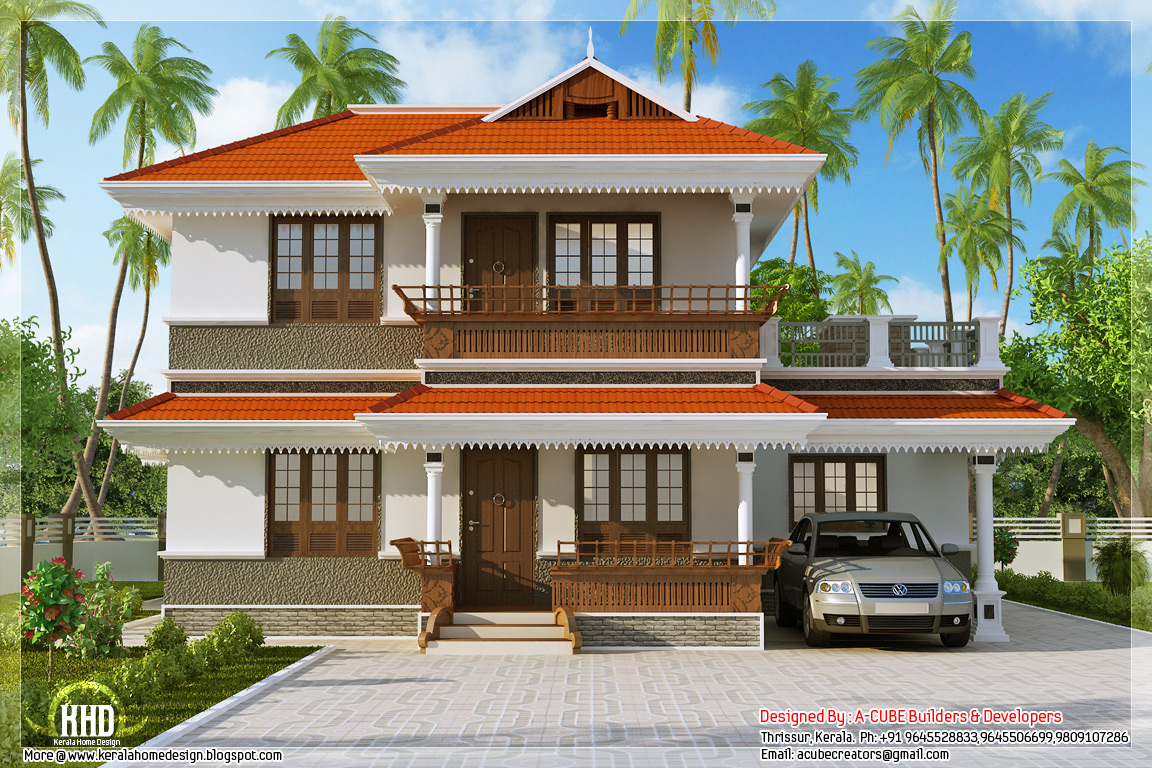 Kerala model  home  plan  in 2170 sq feet Kerala Home  