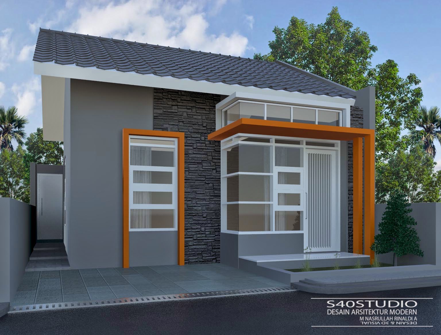 Desain Rumah Minimalis Modern Lebar 6 Meter Gambar Desain Rumah