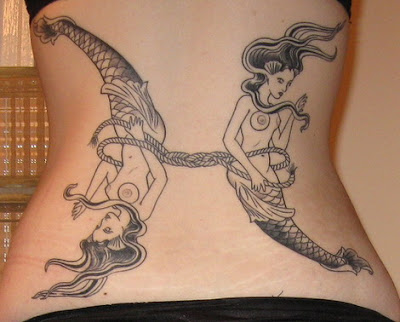 Pisces Tattoo For Girl Specially Lower Back Pisces Tattoo Photo Designs