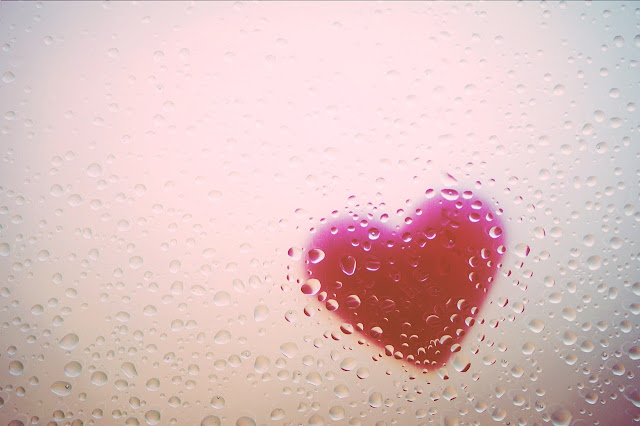 heart and rain