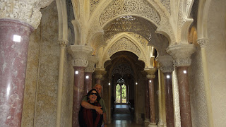 Interior do Palácio de Monteserate em Sintra Portugal