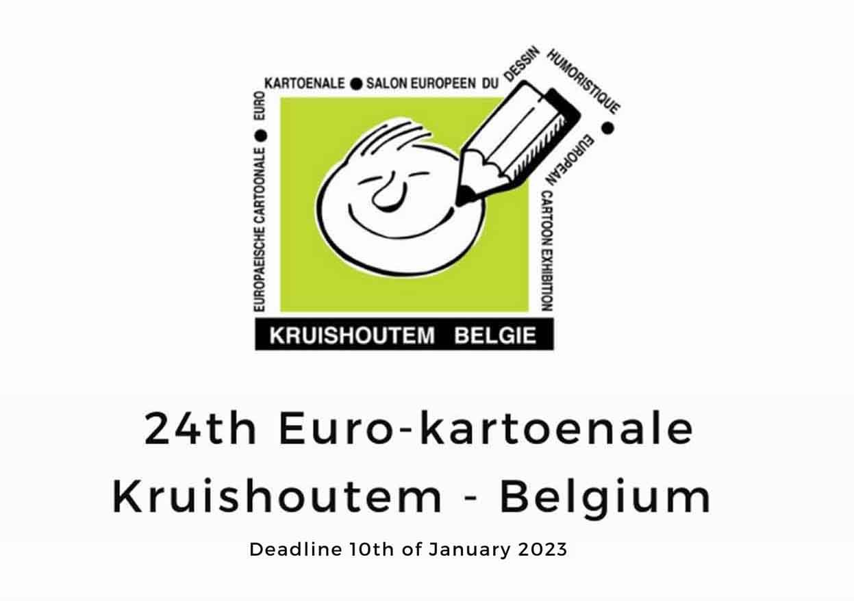 24th Euro-kartoenale Kruishoutem in Belgium