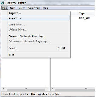 Cara Membackup Registry Windows 7